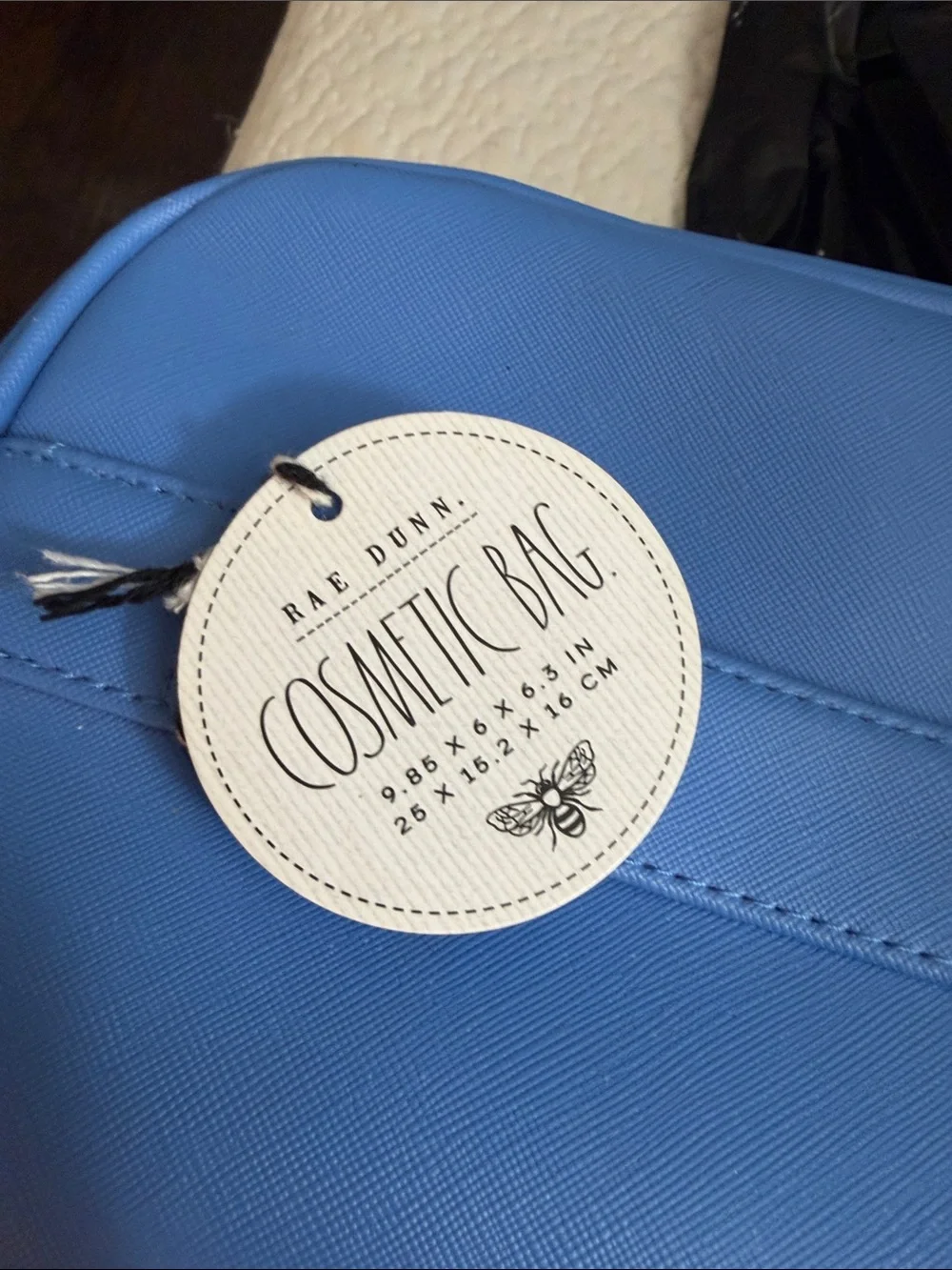 NWT Blue 'I Woke Up Like This' Cosmetic Pouch